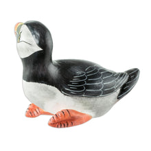Load image into Gallery viewer, Guatemala Handcrafted Ceramic Atlantic Puffin Figurine - Atlantic Puffin | NOVICA
