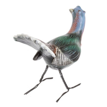 Load image into Gallery viewer, Ceramic Wild Turkey Figurine For Outdoor Use From Guatemala - North American Wild Turkey | NOVICA