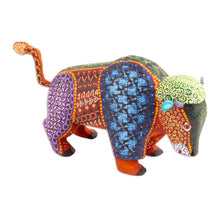Load image into Gallery viewer, Handmade Copal Wood Alebrije Buffalo Sculpture from Mexico - Buffalo Dream | NOVICA