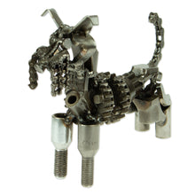 Load image into Gallery viewer, Upcycled Auto Part Rustic Dog Sculpture from Mexico - Rustic Schnauzer | NOVICA