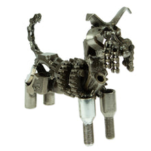 Load image into Gallery viewer, Upcycled Auto Part Rustic Dog Sculpture from Mexico - Rustic Schnauzer | NOVICA