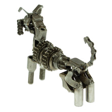 Load image into Gallery viewer, Upcycled Auto Part Rustic Dog Sculpture from Mexico - Rustic Schnauzer | NOVICA