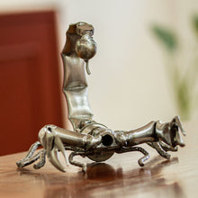 Load image into Gallery viewer, Recycled Scrap Metal Sculpture from Mexico - Escorpion Rustico | NOVICA