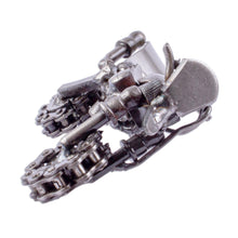 Load image into Gallery viewer, Recycled Auto Part Motorbike Sculpture from Mexico - Rustic Motocross | NOVICA