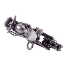 Load image into Gallery viewer, Recycled Auto Part Motorbike Sculpture from Mexico - Rustic Motocross | NOVICA