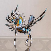 Load image into Gallery viewer, Copal Wood Pegasus Alebrije from Mexico - Azure Pegasus | NOVICA