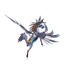 Load image into Gallery viewer, Copal Wood Pegasus Alebrije from Mexico - Azure Pegasus | NOVICA