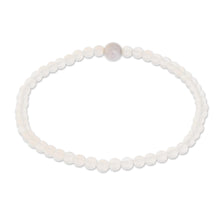 Load image into Gallery viewer, Moonstone and Lilac Jade Beaded Bracelet from Guatemala - Lunar Orbit NOVICA