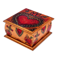 Load image into Gallery viewer, Sacred Heart Motif Decorative Box - Tonala Sacred Heart | NOVICA