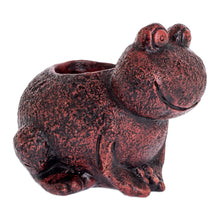 Load image into Gallery viewer, Rustic Ceramic Frog Shaped Planter from El Salvador - Happy Frog | NOVICA