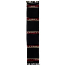 Load image into Gallery viewer, Black and Red Table Runner - Peten Flowers | NOVICA