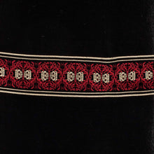 Load image into Gallery viewer, Black and Red Table Runner - Peten Flowers | NOVICA