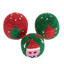 Load image into Gallery viewer, Christmas-Themed Hacky Sack - Christmas Kicks | NOVICA