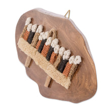 Load image into Gallery viewer, The Last Supper Natural Fiber and Wood Wall Plaque - Holy Thursday in Jerusalem | NOVICA