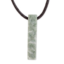 Load image into Gallery viewer, Light Green Jade Necklace - Light Green Monolith | NOVICA