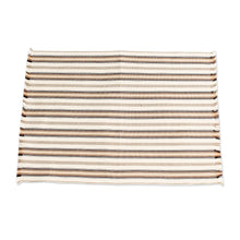 Load image into Gallery viewer, Handmade Cotton Table Linen Set (Set for 6) - Nutmeg Stripe | NOVICA