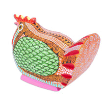 Load image into Gallery viewer, Hen Alebrije Figurine - Flirty Hen | NOVICA