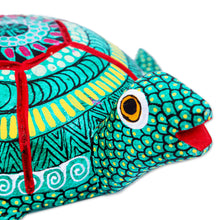 Load image into Gallery viewer, Hand Painted Turtle Sculpture - Serene Turtle | NOVICA