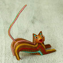 Load image into Gallery viewer, Cat Alebrije Figurine from Mexico - Relaxed Cat | NOVICA