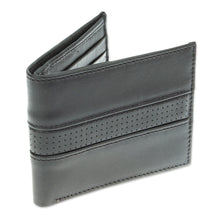 Load image into Gallery viewer, Handcrafted Black Leather Wallet - Night Magic | NOVICA