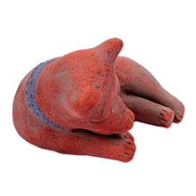 Load image into Gallery viewer, Mexico Archaeology Signed Handcrafted Ceramic Dog Sculpture - Tlachichi Puppy | NOVICA
