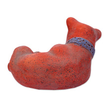 Load image into Gallery viewer, Mexico Archaeology Signed Handcrafted Ceramic Dog Sculpture - Tlachichi Puppy | NOVICA