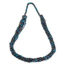 Load image into Gallery viewer, Artisan Crafted Beaded Necklace - Cool Grotto | NOVICA