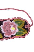 Load image into Gallery viewer, Broad Cotton Hand Woven Wrap Belt with Flowers Chiapas - Flower Wrap | NOVICA