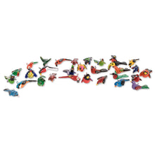 Load image into Gallery viewer, Handcrafted Mini Bird Ornaments (Set of 30) - Avian Kingdom | NOVICA
