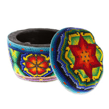 Load image into Gallery viewer, Decorative Beaded Box from Mexico - Huichol Treasure | NOVICA
