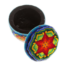 Load image into Gallery viewer, Decorative Beaded Box from Mexico - Huichol Treasure | NOVICA