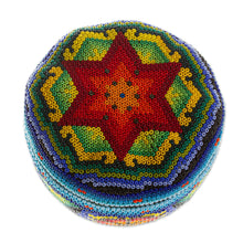 Load image into Gallery viewer, Decorative Beaded Box from Mexico - Huichol Treasure | NOVICA