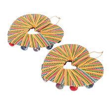 Load image into Gallery viewer, Handwoven Cotton Worry Doll Christmas Ornaments (Set of 2) - Friendship is Love | NOVICA