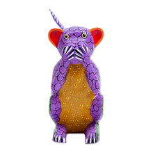 Load image into Gallery viewer, Wood Alebrije Carving of Multicolored Monkey from Oaxaca - Speak No Evil | NOVICA