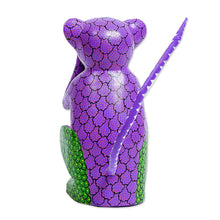 Load image into Gallery viewer, Wood Alebrije Carving of Multicolored Monkey from Oaxaca - Speak No Evil | NOVICA