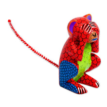 Load image into Gallery viewer, Wood Monkey Alebrije Figure Hiding His Eyes From Oaxaca - Monkey in Chaos | NOVICA
