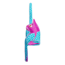 Load image into Gallery viewer, Copal Wood Oaxaca Alebrije Cat in Multiple Bright Colors - My Domain | NOVICA