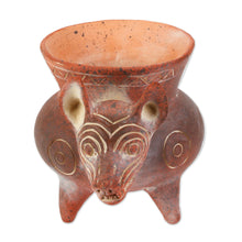 Load image into Gallery viewer, Hand Crafted Reddish Colima Dog Ceramic Pot from Mexico - Colima Hound | NOVICA