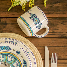 Load image into Gallery viewer, Ceramic Hand Painted Coffee Mug with Floral Design - Bermuda | NOVICA