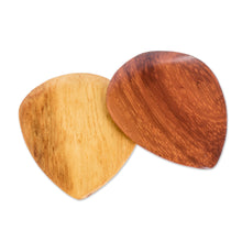 Load image into Gallery viewer, Handmade Wooden Guitar Picks (Pair) - All That Jazz | NOVICA
