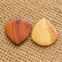 Load image into Gallery viewer, Handmade Wooden Guitar Picks (Pair) - All That Jazz | NOVICA