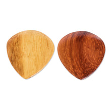 Load image into Gallery viewer, Handmade Wooden Guitar Picks (Pair) - All That Jazz | NOVICA