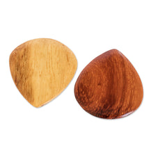 Load image into Gallery viewer, Handmade Wooden Guitar Picks (Pair) - All That Jazz | NOVICA