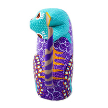 Load image into Gallery viewer, Small Wood Alebrije Figurine - Crazy Cat | NOVICA