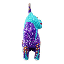 Load image into Gallery viewer, Small Wood Alebrije Figurine - Crazy Cat | NOVICA