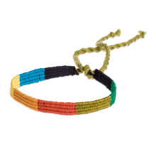 Load image into Gallery viewer, Set of 15 Multicolor Macrame Wristbands Made in Guatemala - Rainbow Sparkles | NOVICA