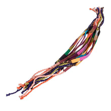 Load image into Gallery viewer, Set of 15 Multicolor Macrame Wristbands Made in Guatemala - Rainbow Sparkles | NOVICA