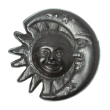Load image into Gallery viewer, Artisan Crafted Barro Negro Wall Decor - Eclipsing Smile | NOVICA