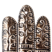 Load image into Gallery viewer, Artisan Crafted Metal Wall Accent from Mexico - Hand of Fatima | NOVICA