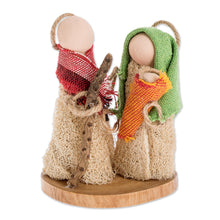 Load image into Gallery viewer, Handcrafted Natural Fiber Nativity Scene from El Salvador - Divine Son | NOVICA